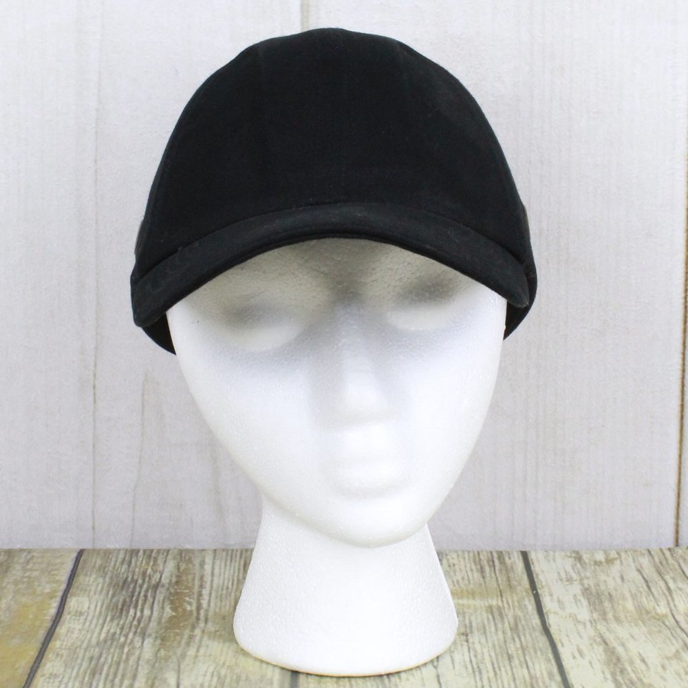 Condor Black Cotton Hook and Loop Vented Bump Cap Baseball Style - Picture 2 of 10